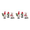 Santa/Snowman/Moose (Set of 6) 8"H, 9"H, 10.5"H Fabric