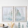 Sail Boat Print (Set of 2) 11.75"L x 15.75"H Plastic/Paper