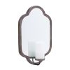 Mirror Wall Sconce (Set of 2) 13"L x 20"H Iron/Glass