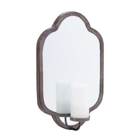 Mirror Wall Sconce (Set of 2) 13"L x 20"H Iron/Glass