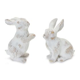 Rabbit (Set of 2) 5.5"H, 6.5"H Resin