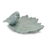 Leaf w/Birds (Set of 2) 10"L x 3.75"H Resin