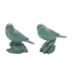 Bird (Set of 6) 5"H Resin