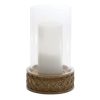 Candle Holder (Set of 2) 4.75"D x 7.25"H, 5.75"D x 9.25"H Resin