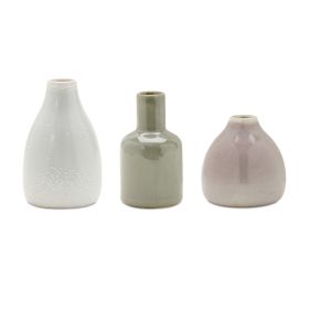 Vase (Set of 6) 3"H, 4.25"H, 5"H Ceramic