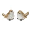 Bird (Set of 2) 3.25"H, 3.5"H Resin