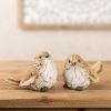 Bird (Set of 2) 3.25"H, 3.5"H Resin