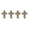 Cross (Set of 4) 10.25"H Resin