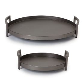 Tray (Set of 2) 12"D, 18"D Iron