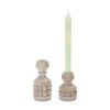 Taper Candle Holder (Set of 4) 3.75"H, 5.5"H Resin