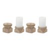 Candle Holder (Set of 4) 2.5"H, 3.5"H Resin