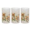 Candle Holder (Set of 3) 4.75"D x 8"H Glass