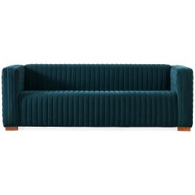 Elara Sofa - Blue Velvet