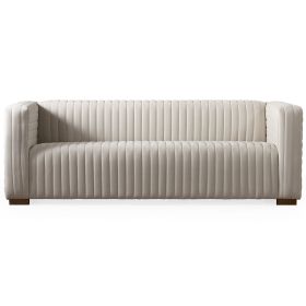 Elara Sofa - Cream Velvet