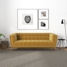 Addison Large Gold Velvet Sofa