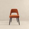 Juliana Mid Century Modern Burnt Orange Fabric Dining Chair (Set of 2)