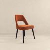 Juliana Mid Century Modern Burnt Orange Fabric Dining Chair (Set of 2)