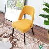 Juliana Mid Century Modern Yellow Fabric Dining Chair (Set of 2)