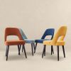 Juliana Mid Century Modern Yellow Fabric Dining Chair (Set of 2)