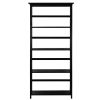 Tall 5-Tier Bookcase in Black Wood Finish