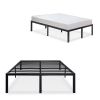 California King Heavy Duty 18-inch High Rise Metal Platform Bed Frame