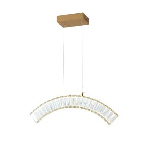 Sanford Brushed Gold Chandelier - 1 Light