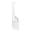 White Entryway Hall Tree Shoe Cubbie Coat Rack