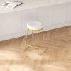 Jane 26"  Luxury Upholstered Stool