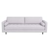 Anthony Mid-Century Modern Light Grey Pillow Back Fabric Sofa