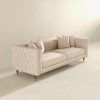 Edward Sofa (Light Cream Velvet)