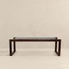 Christina Tan Leather Bench