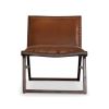 Everett Tan Leather Lounge Chair