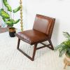 Everett Tan Leather Lounge Chair