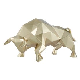 Geometric Bull Sculpture