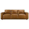 Hanky  Geniune Tan Leather Sofa