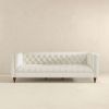 Evelyn Mid Century Modern Beige Boucle Luxury Chesterfield Sofa