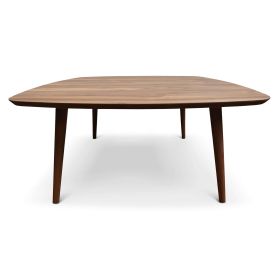 Kalen Mid-Century Modern Walnut Center Table