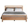 King size Farmhouse Solid Wood Platform Bed Frame with Headboard Footboard