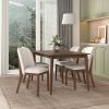 Kaitlyn  Beige Linen Dining Chair (Set Of 2)