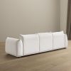 Kely  100'' Cream Boucle Upholstered Sofa