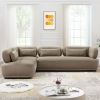 Richard Mid-Century Modern 2-Piece Sectional Left (Mocha Boucle)