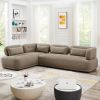 Richard Mid-Century Modern 2-Piece Sectional Left (Mocha Boucle)