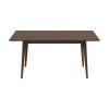 Levi Modern Style Solid Wood Rectangular Dining Kitchen Table 63"