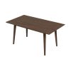 Levi Modern Style Solid Wood Rectangular Dining Kitchen Table 63"