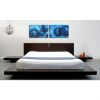 Queen Modern Platform Bed w/ Headboard and 2 Nightstands in Espresso