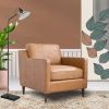 Cooper Tan Leather Lounge Chair