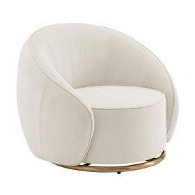 Ivory Swing Luxury Swivel Accent Chair