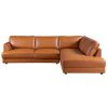 Glander Sectional Right Sofa  - Cognac Leather