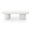 Randolph Ivory Boucle Bench