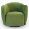 Renee Swivel Chair - Green Velvet